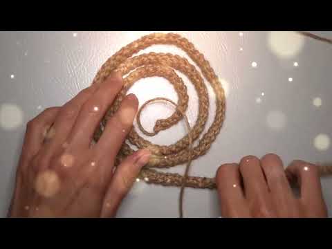 Видео: Вяжем ручку для сумки крючком из джута Crochet bag handle