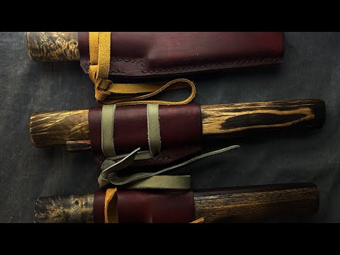 Видео: Обзор готовых ножей. Ножи народов Севера Ханты #ножиручнойработы #outdoors #bushcraft 