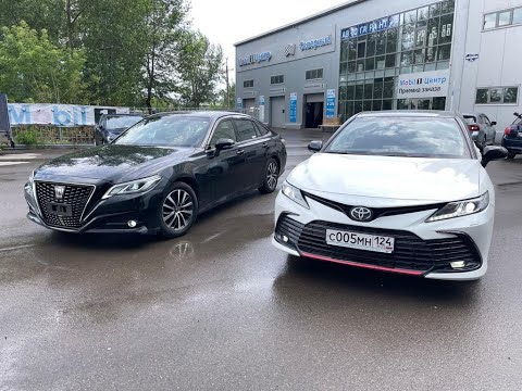 Видео: НОВАЯ CAMRY или CROWN с правым рулём? А что выбираете Вы? Новые цена на авто из Японии удивляют!