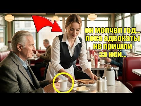 Видео: Официантка ПОМОГАЛА СТАРИКУ каждое утро, ПОКА в кафе НЕ ВОШЛИ его ЮРИСТЫ с четырьмя телохранителями