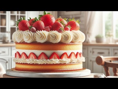 Видео: Торт"Фрезьє"з базиліком та м'ятою😉.#ТортФрезьє #FraisierCake #ФранцузькийТорт #ДомашняВипічка