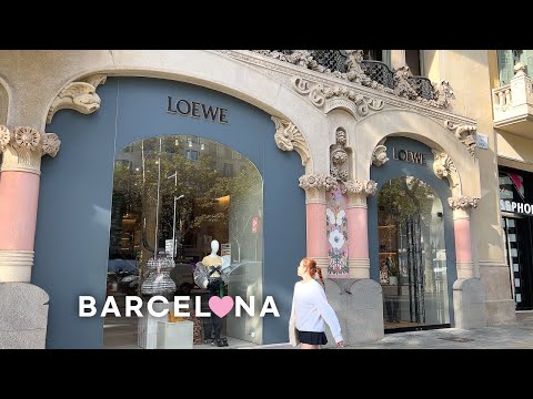 Видео: [4K]🇪🇸Прогулка по Барселоне: Passeig de Gràcia — улица роскошных магазинов, обед в Michelin ⭐Хофманн
