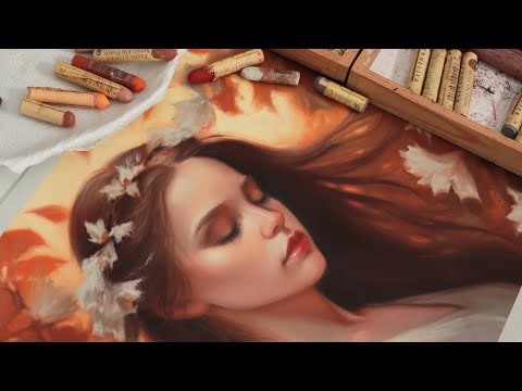 Видео: Рисуем со мной "Осень" || картина маслом, пастелью