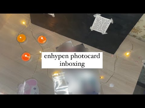 Видео: распаковка карт энхайпен | enhypen photocard inboxing