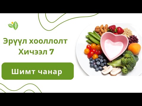 Видео: ХООЛ, ХҮНСНИЙ ШИМТ ЧАНАР | Эрүүл хооллолтын хичээл 7