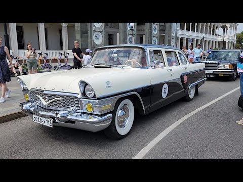 Видео: Кубок Москвы по историческому ралли (ретро автомобили). 2 июня 2024, Северный речной вокзал