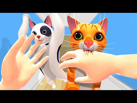 Видео: Армия кошек: попробуй съесть меня — Cat Cafe VR