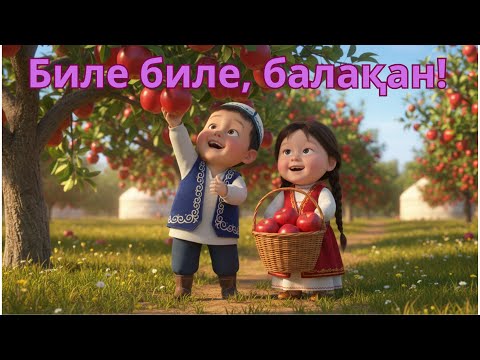 Видео: Алма кетти домалап | биле биле, балақан | қазақша ән | мультфильм