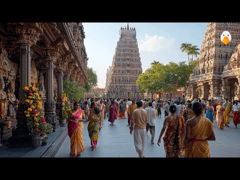 Видео: Мадурай, Индия🇮🇳 Южноиндийский город с 2500-летней историей. (4K HDR)