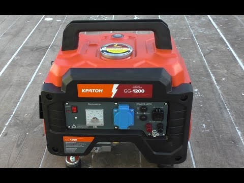 Видео: Бензогенератор КРАТОН GG-1200.