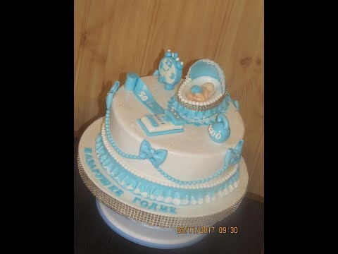Видео: Торт для мальчика на годик.