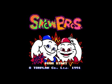 Видео: Прохождение: Snow Bros Dendy. Кооп: Rolikvan