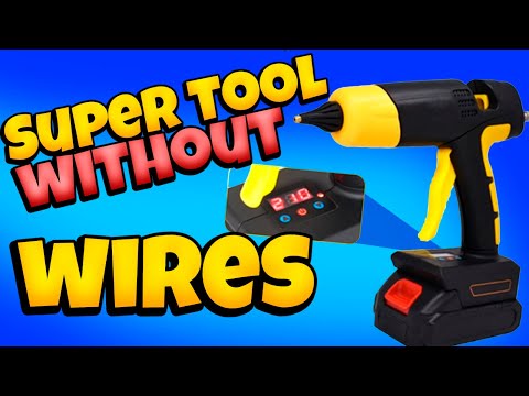 Видео: Клеевой пистолет 120Вт на аккумуляторе 21V тип Макита Обзор тестирование разборка мнение.