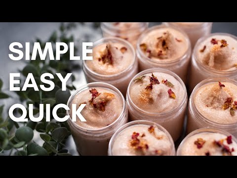 Видео: Пенящийся сахарный скраб с лепестками роз