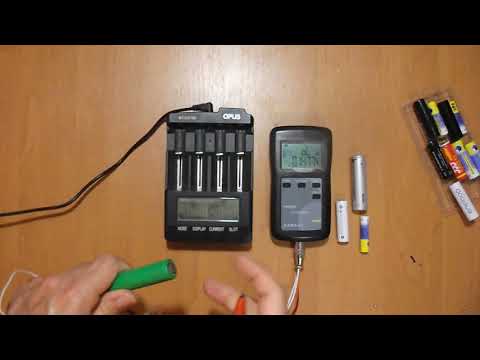 Видео: Opus BT C3100 vs YR1035+ (внутреннее сопротивление аккумуляторов)