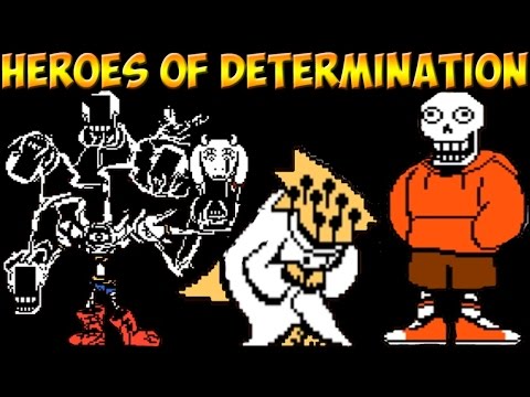 Видео: Undertale файтинг - Heroes of Determination | Papalgamate P A P P Y