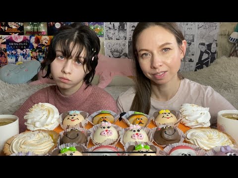 Видео: СЛАДКИЙ МУКБАНГ/ 🐭ПИРОЖНЫЕ ВИЛАНКИ🍄/ БЕЗЕ/ Отвечаем на вопросы/ SWEET MUKBANG/ PASTRIES