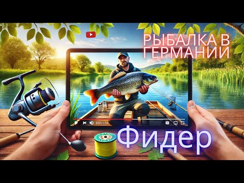 Видео: Весенняя рыбалка в Германии на фидер! Первый лещ сезона!