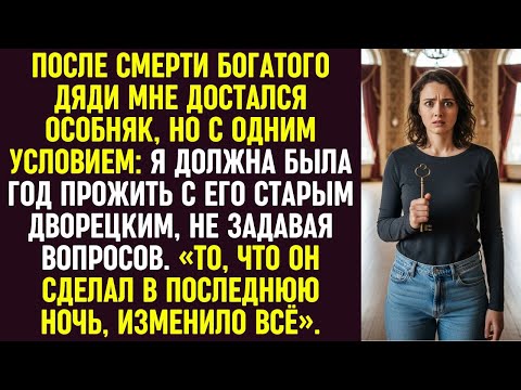 Видео: Дядя оставил мне особняк с условием: год жить с дворецким. Его поступок в последнюю ночь всё изменил