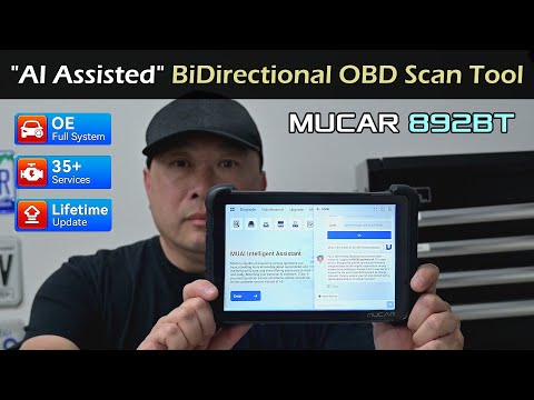 Видео: Двунаправленный сканер OBD с искусственным интеллектом | MUCAR 892BT