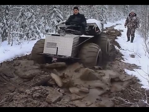 Видео: Архангельская модификация вездехода "Бобик"
