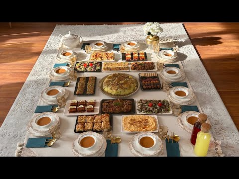 Видео: Подготовка стола для ифтара для гостей ✅ Меню для ифтара на 15 человек, меню ужина