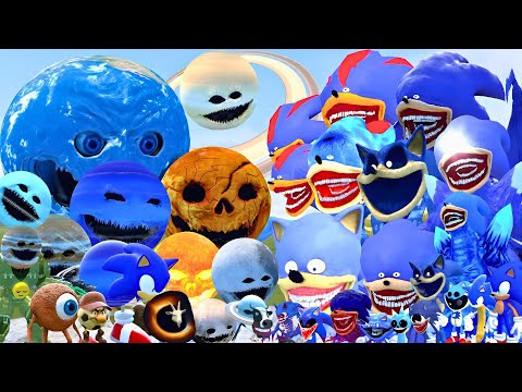 Видео: ВСЯ СЕМЬЯ SONIC TAPES ПРОТИВ ВСЕХ ПРОБУЖДЕННЫХ ПЛАНЕТЫ в Garry's Mod!