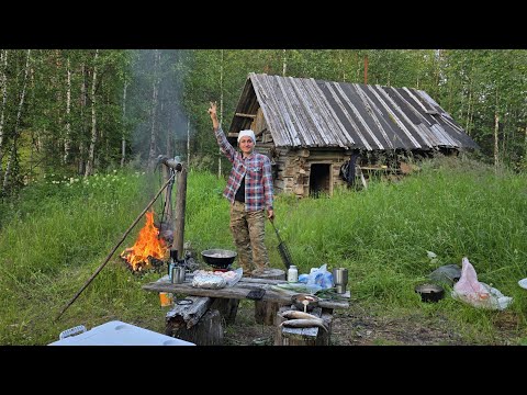 Видео: ЗА ХАРИУСОМ ПО ТАЕЖНОЙ РЕКЕ. 20 ЛЕТ СПУСТЯ ПРИЕХАЛ В СТАРИННУЮ ИЗБУ.