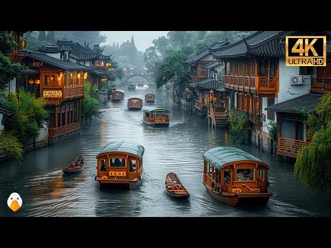 Видео: Учжэнь, Чжэцзян🇨🇳 Неподвластная времени красота китайского водного города (4K UHD)
