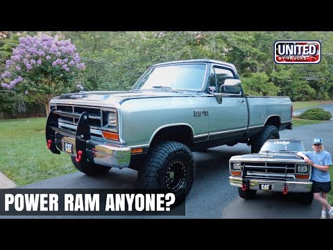 Видео: 17-летний парень ежедневно ездит на короткобазном Dodge Power Ram первого поколения с полным прив...