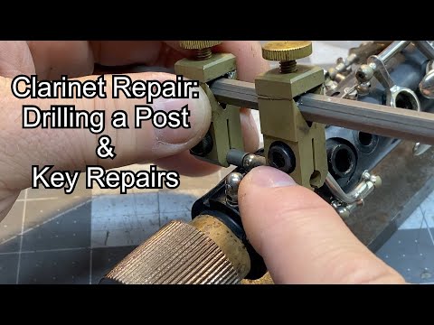 Видео: Ремонт кларнета: использование кларнетного сверлильного станка H20 – Ремонт оркестровых инструмен...