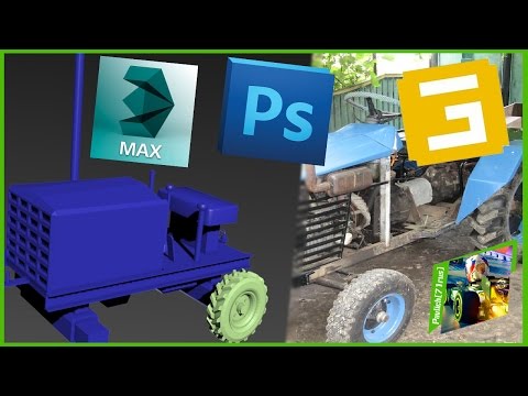 Видео: Создаем мод с нуля для FS15 - 3 - продолжаем моделировать, колесо.