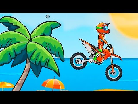 Видео: ГОНКИ на МОТОЦИКЛЕ MOTO X3M Bike Racing Game новая игра про мотоциклы (Уровни 1-6)