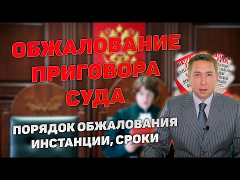Видео: Порядок обжалования приговора суда по уголовному делу. Апелляция, кассация, надзор. Порядок и сроки