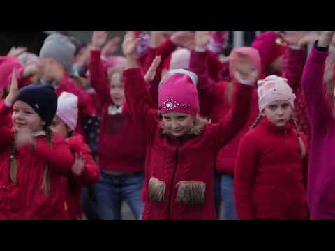 Видео: Роза Фибер. Флешмоб 09 09 18. День города Барнаул.