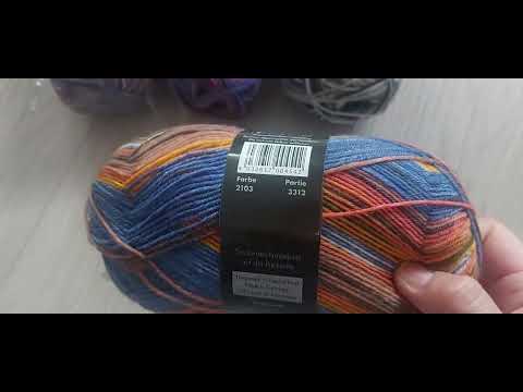 Видео: Весенняя покупка носочной пряжи. Опал, Лэнг, Регия