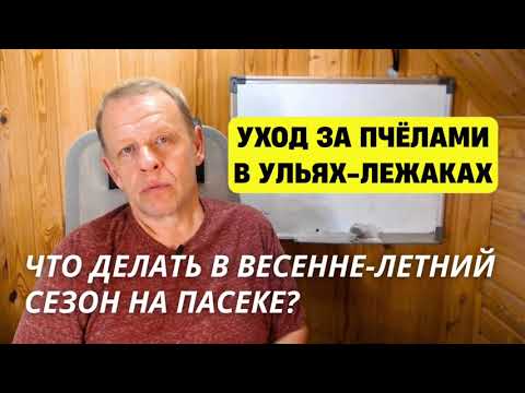 Видео: Уход зя пчёлами в ульях лежаках: что делать в весенне-летний сезон на пасеке?