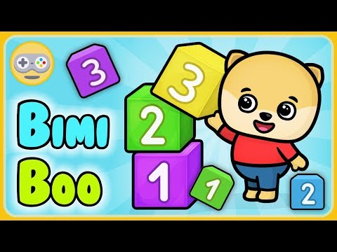 Видео: Учим цифры для детей - Состав числа от 1 до 10 - Учимся считать с щенком Бими Бу * мультик игра