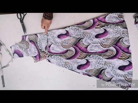 Видео: Расклешенно куйлак бичиб тикамиз Шьём платье раскелешенное. we sew a dress flared
