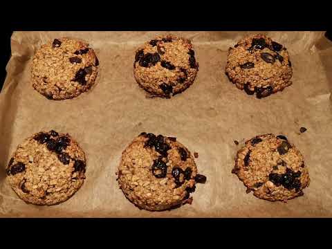 Видео: Овесени бисквити с Банани и  мед //Oatmeal cookies with bananas und honey