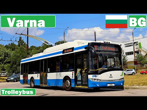 Видео: 🇧🇬 VARNA TROLLEYBUS/ Тролейбус във Варна 2020【4K】