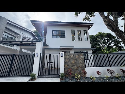 Видео: Вилла Люмьер, современный дом в Тагайтае | Экскурсия по дому F3