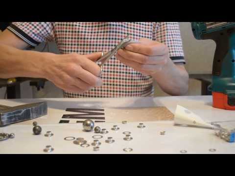 Видео: Как заклепать заклепку ( люверс)