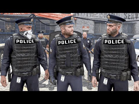 Видео: GTA 5 - ПЛОХОЙ полицейский Майкл, Франклин и Тревор на секретном задании по ограблению! (Swat vs ...