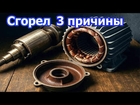 Видео: Электродвигатель Сгорел Изза Этих Трех Причин