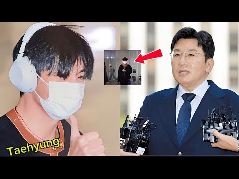 Видео: HYBE в шоке! Тэхён из BTS забавно себя ведёт по прибытии в корейский аэропорт минуту назад