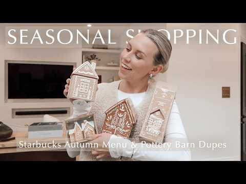 Видео: Видеоблог о сезонных покупках ☕️ 🎄Пробуем осеннее меню Starbucks и Рождество в Poundland Haul