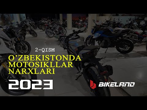 Видео: O'zbekistonda Motosikllar Narxlari-2023 (2-qism) Цены Мотоциклов в Узбекистане (часть-2) BIKELAND.uz