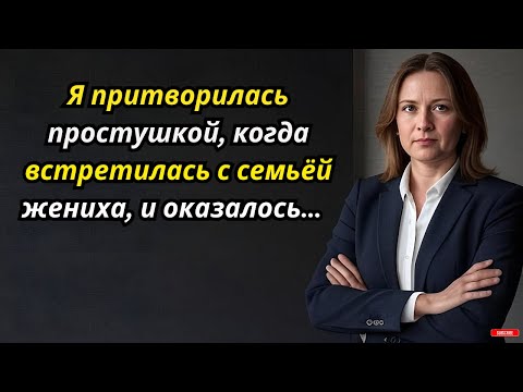 Видео: Я притворилась простушкой, когда встретилась с семьёй жениха, и оказалось…