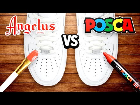 Видео: Краска Angelus против маркеров Posca | Какой из них лучше для индивидуализации обуви?